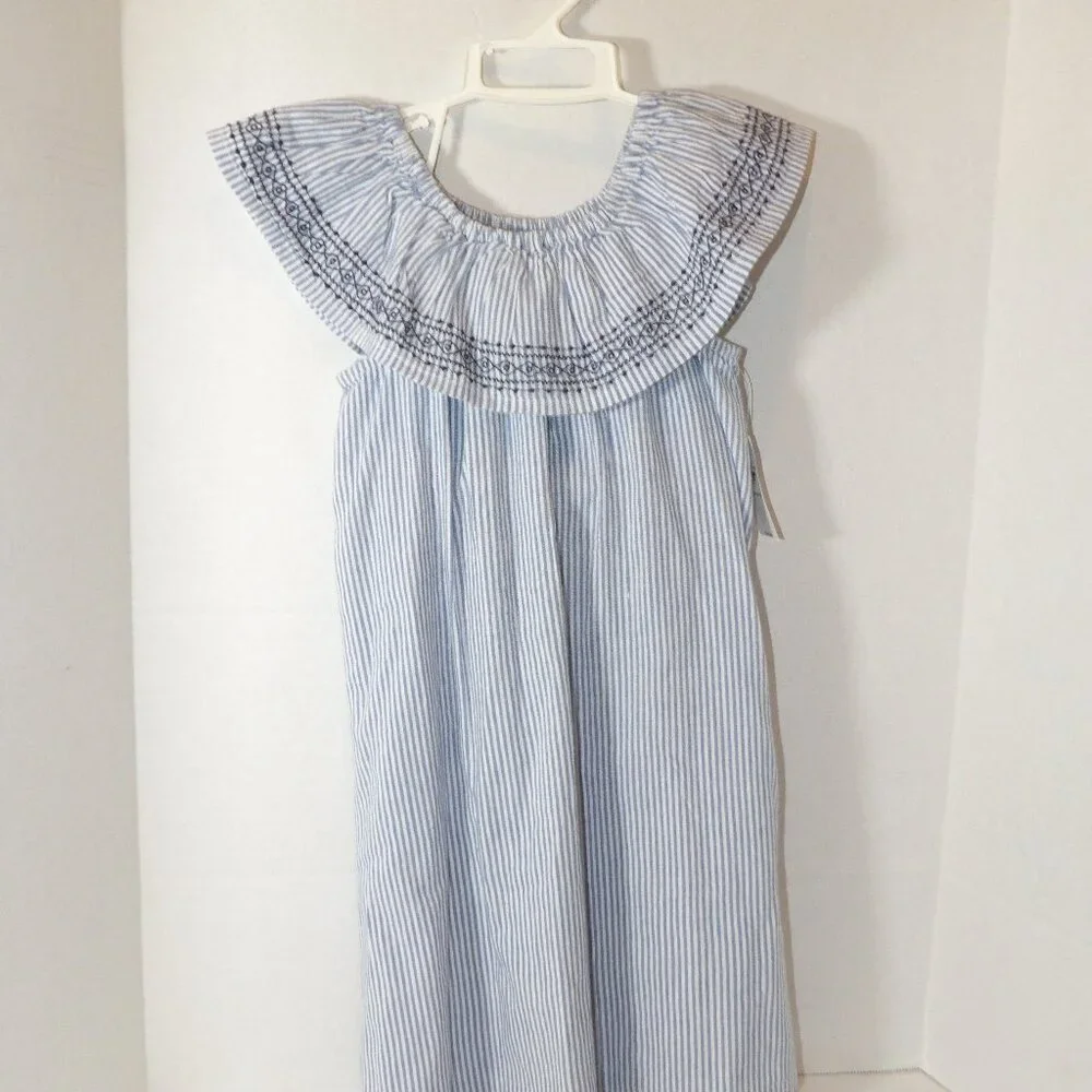 Old Navy Blue Striped Dress Girls Size 4T New with Tags